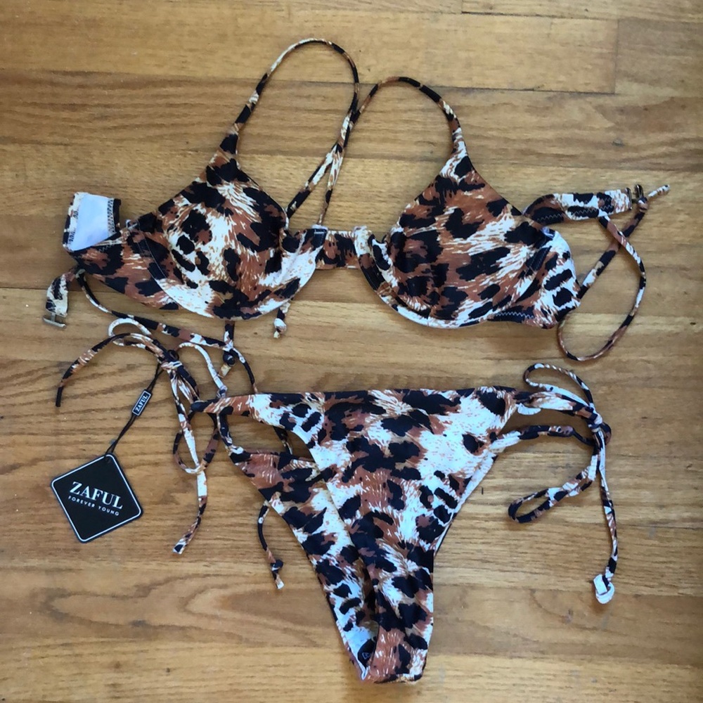 Zaful Cheetah Print Bikin